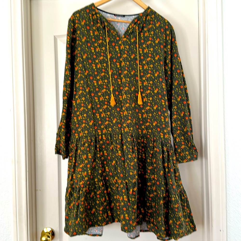 Vintage cotton floral dress size M